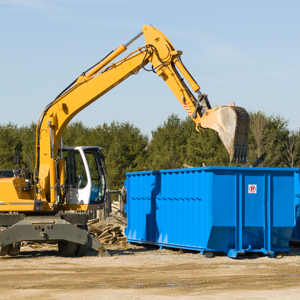 are there any restrictions on where a residential dumpster can be placed in Sidney